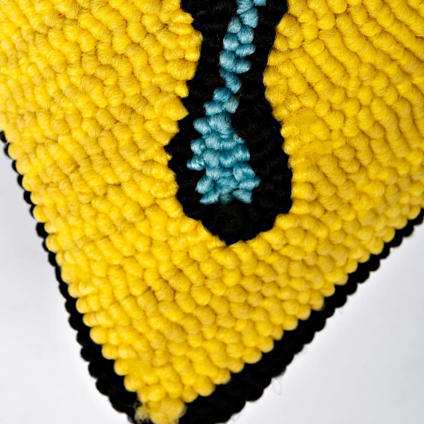 Decorative Pillows>Plow & Hearth Indoor/Outdoor Yellow Butterfly Hand Hooked Polypropylene Throw Pillow