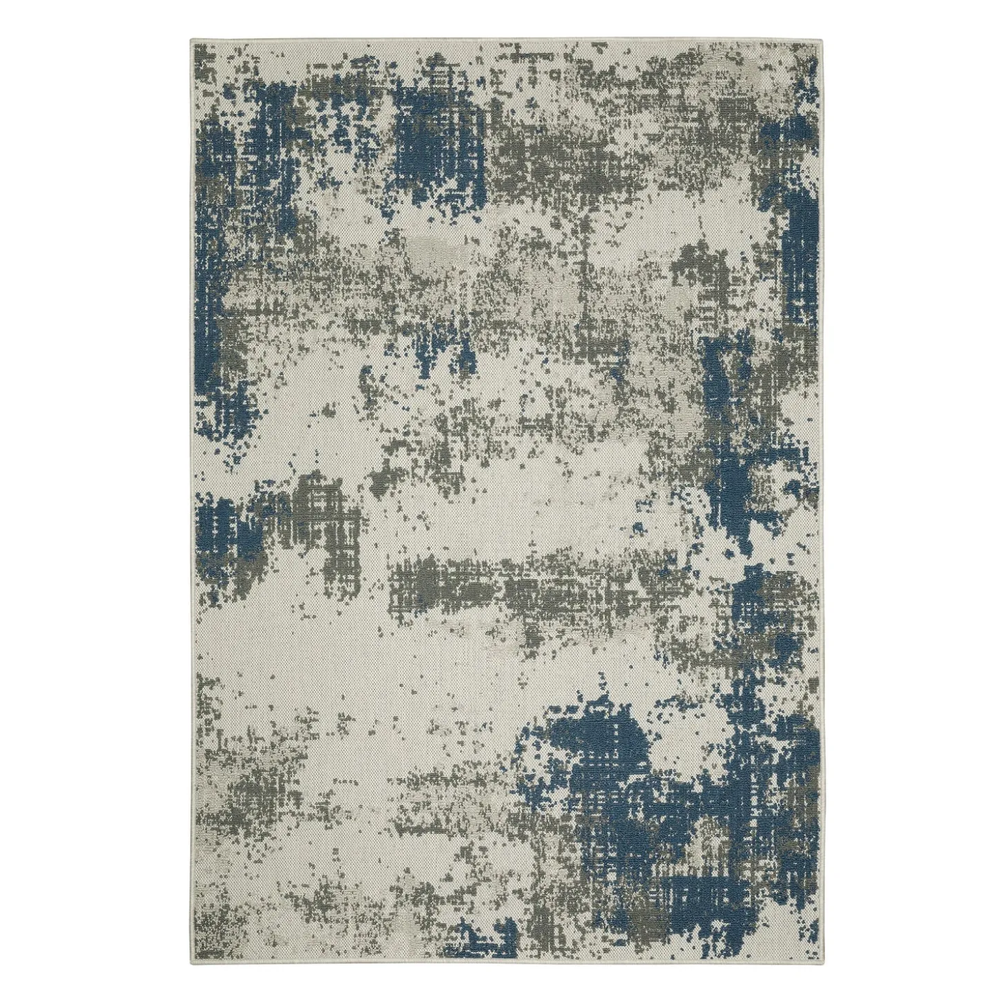 Area Rugs>Plow & Hearth Indoor/Outdoor York Modern Polypropylene Rug, 1'10" x 7'3" Runner Beige