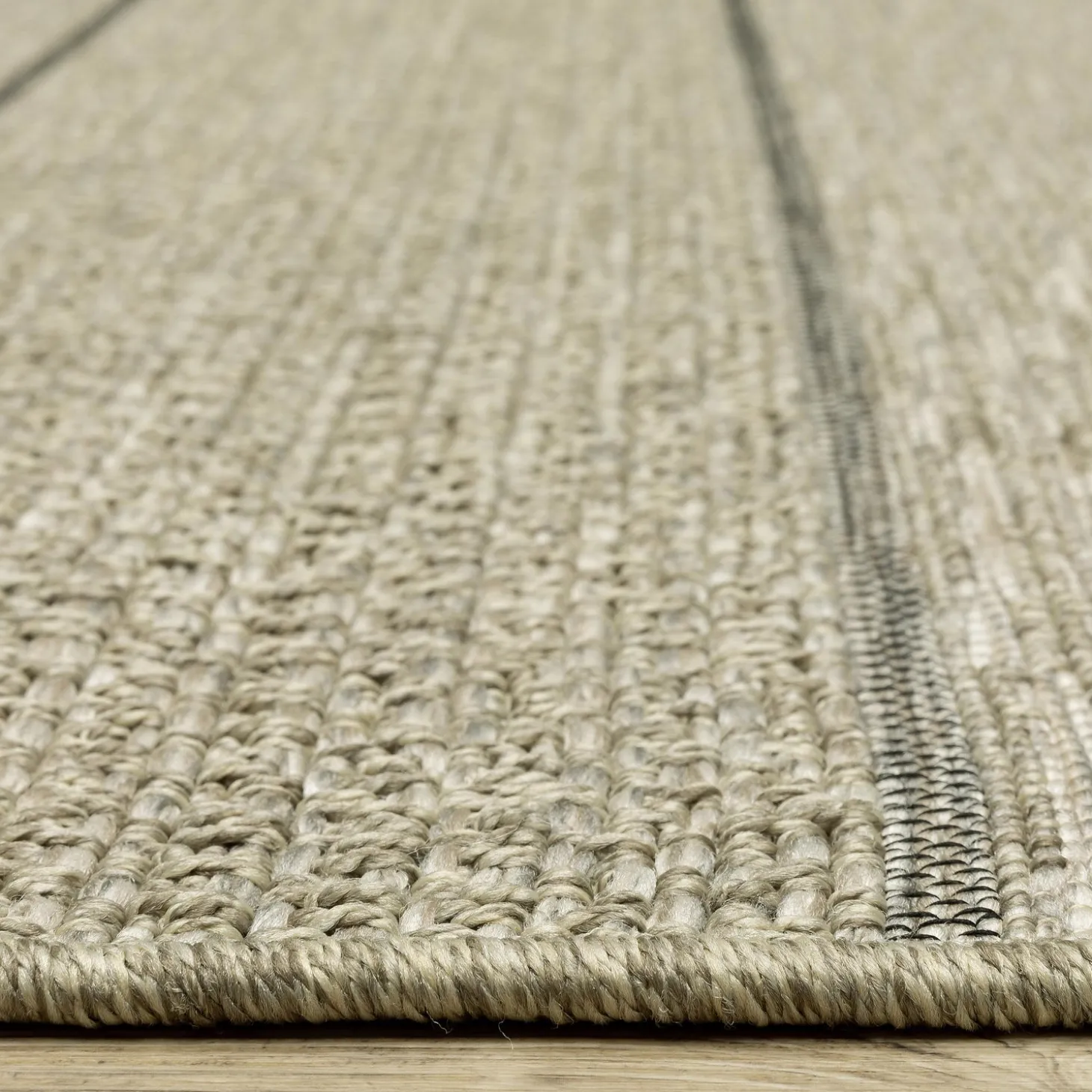 Area Rugs>Plow & Hearth Indoor/Outdoor Yucatan Striped Polypropylene Rug, 7'10" x 10'