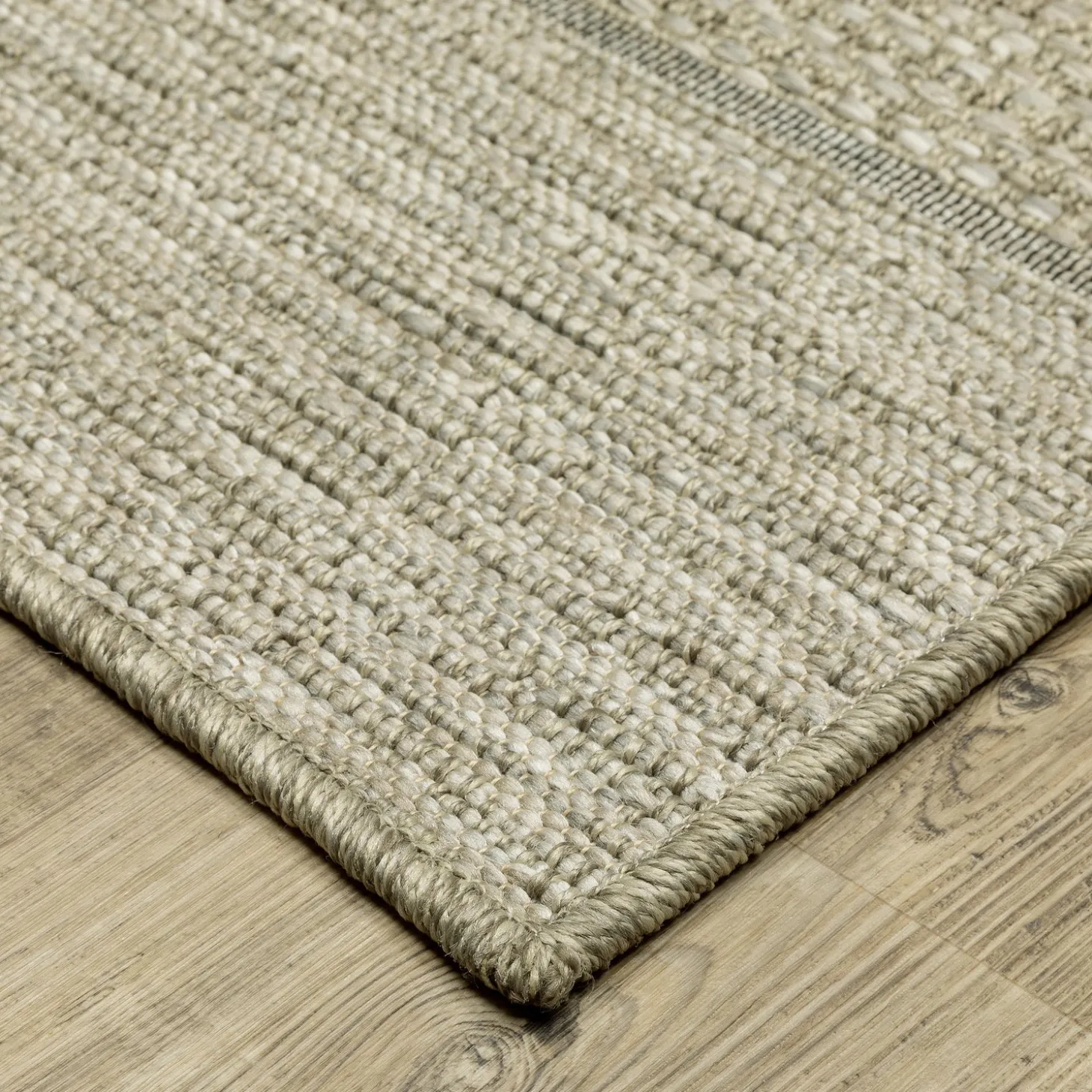 Area Rugs>Plow & Hearth Indoor/Outdoor Yucatan Striped Polypropylene Rug, 9'10" x 12'10"