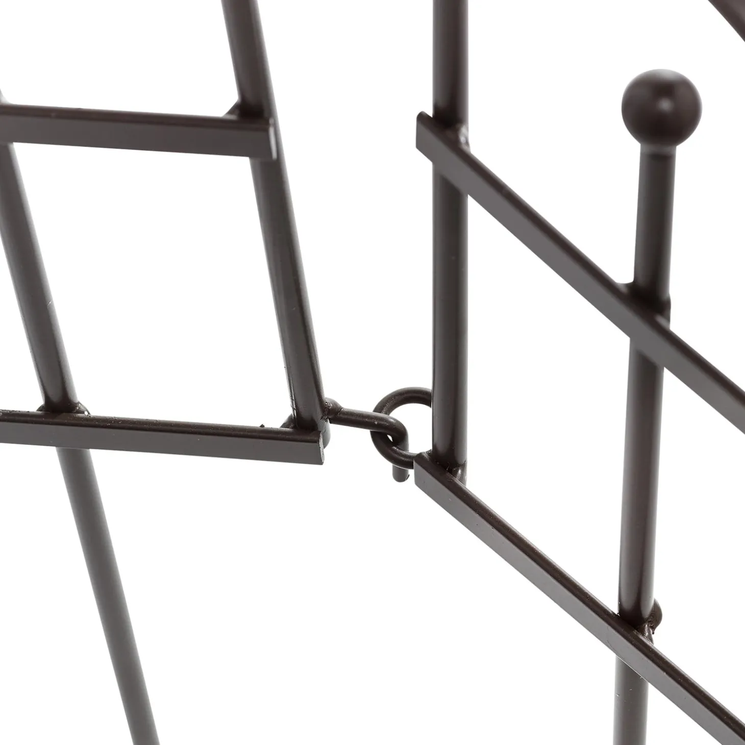 Garden Fencing & Edging>Plow & Hearth Iron Fence Wrought Iron Edging with Ground Stakes and Gunmetal Finish