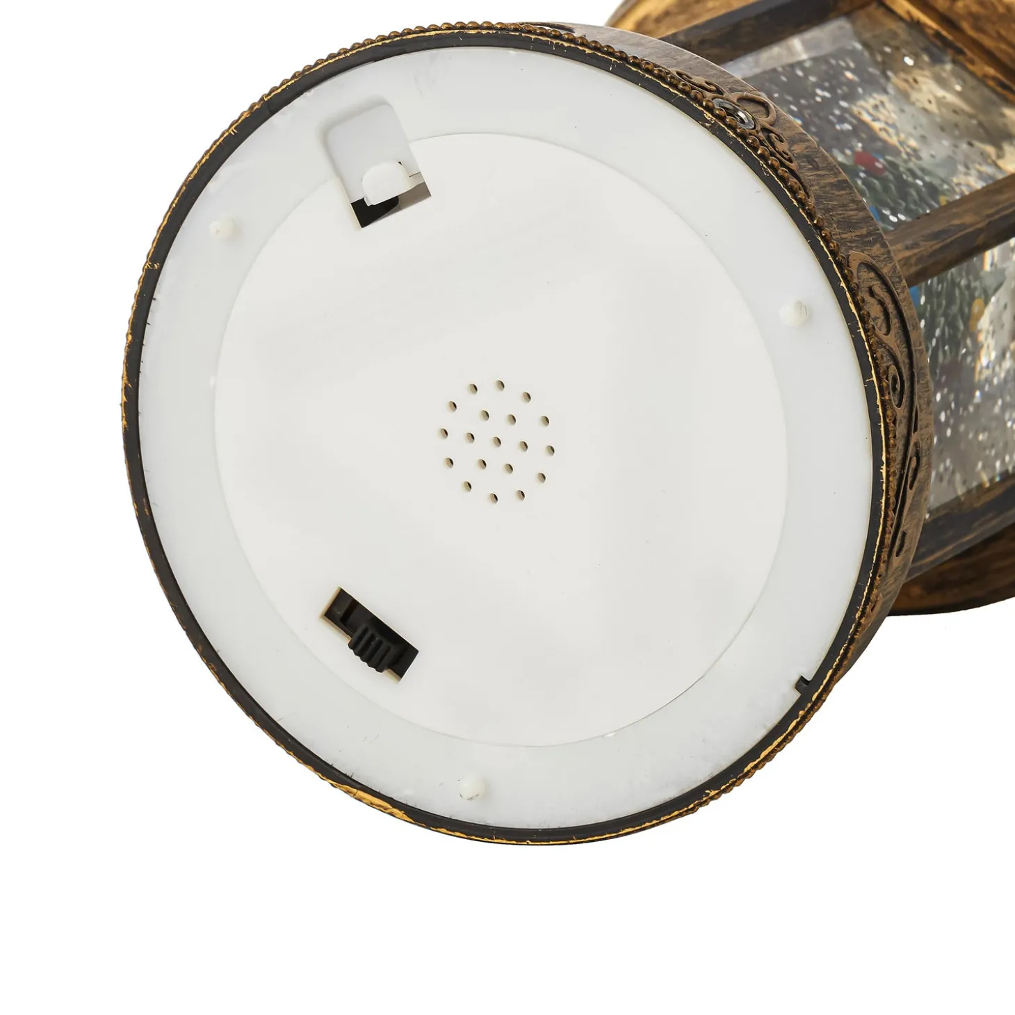 Decorative Accents>Plow & Hearth Lighted Reindeer Lantern with Spinning Snow Table Décor