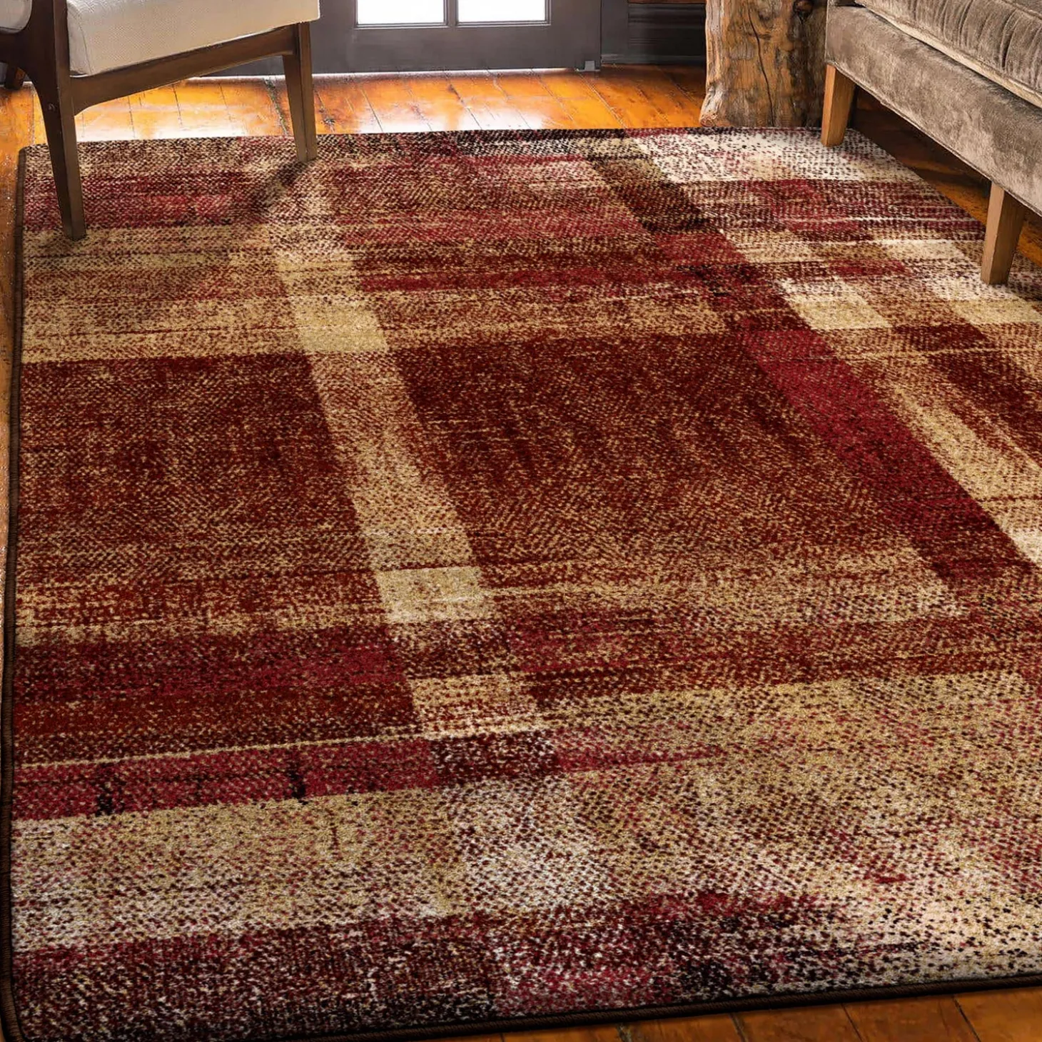 Area Rugs>Plow & Hearth Maryland Rug, 2' x 8' Runner Earth