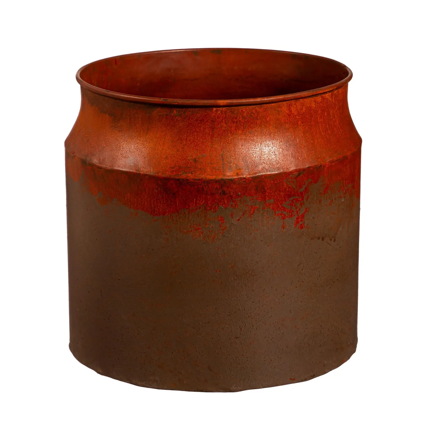 Planters & Plant Stands>Plow & Hearth Metal Jug Shaped Planter, Color Wash, Set of 3