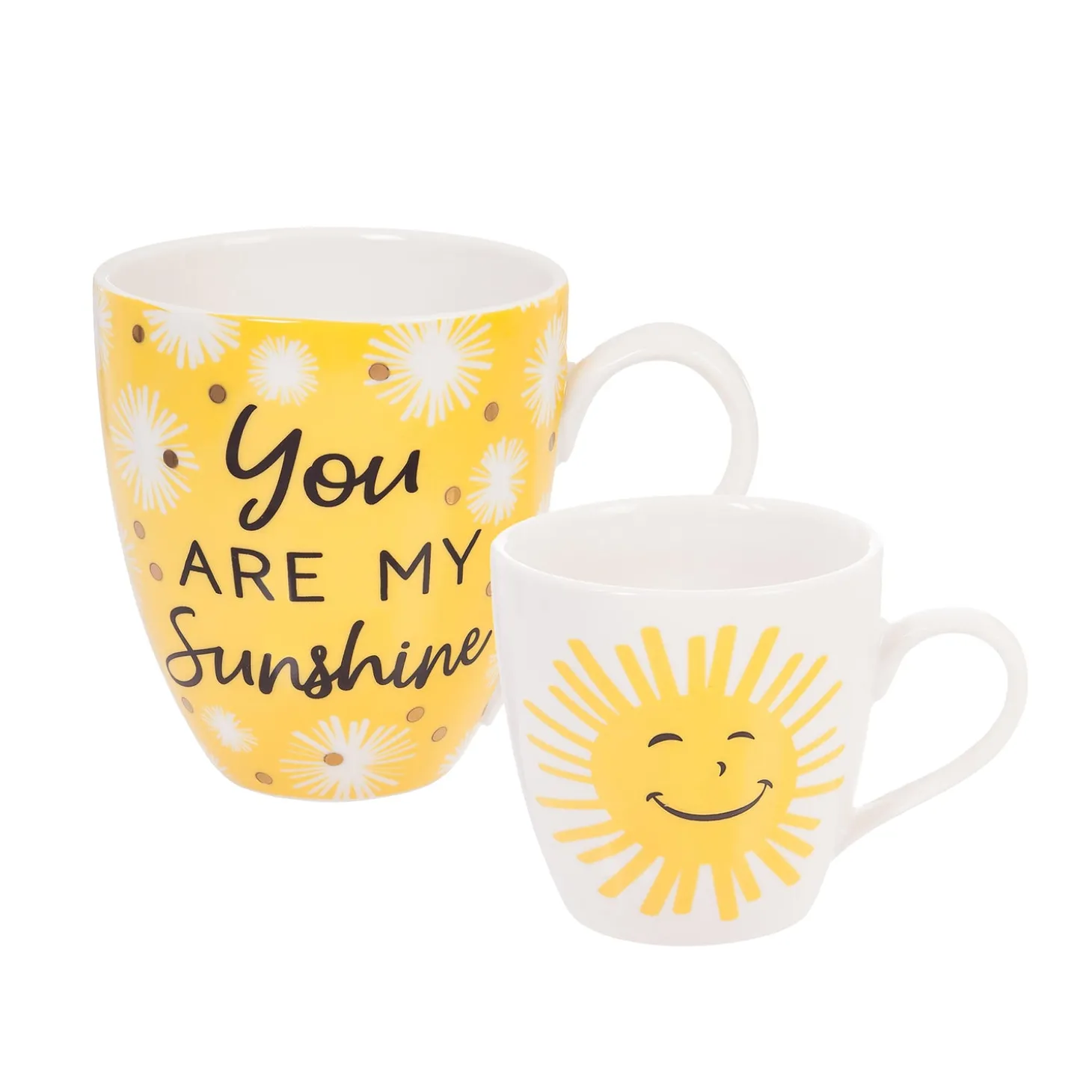 Coffee & Tea Cups>Plow & Hearth Mommy and Me Ceramic Cup Gift set, 17 OZ, You are my sunshine