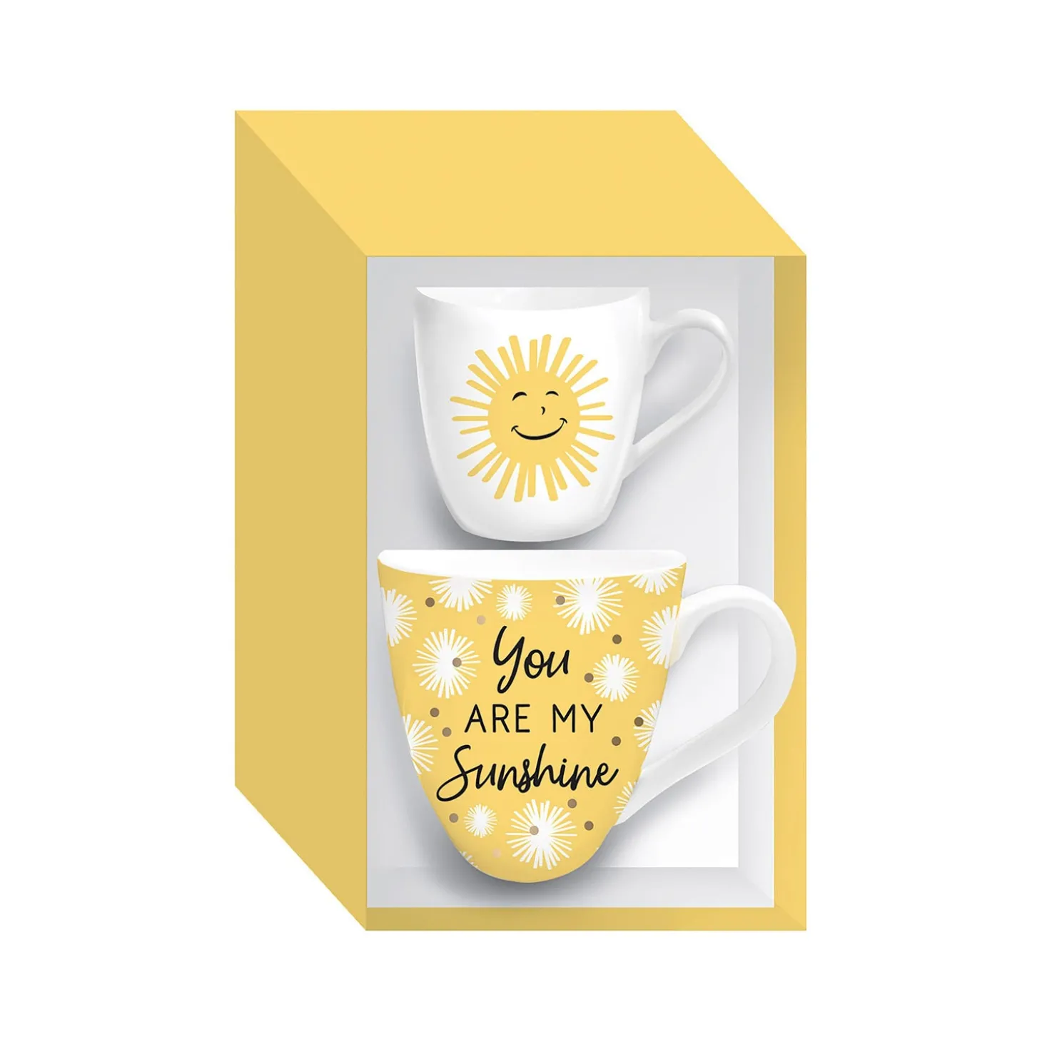 Coffee & Tea Cups>Plow & Hearth Mommy and Me Ceramic Cup Gift set, 17 OZ, You are my sunshine