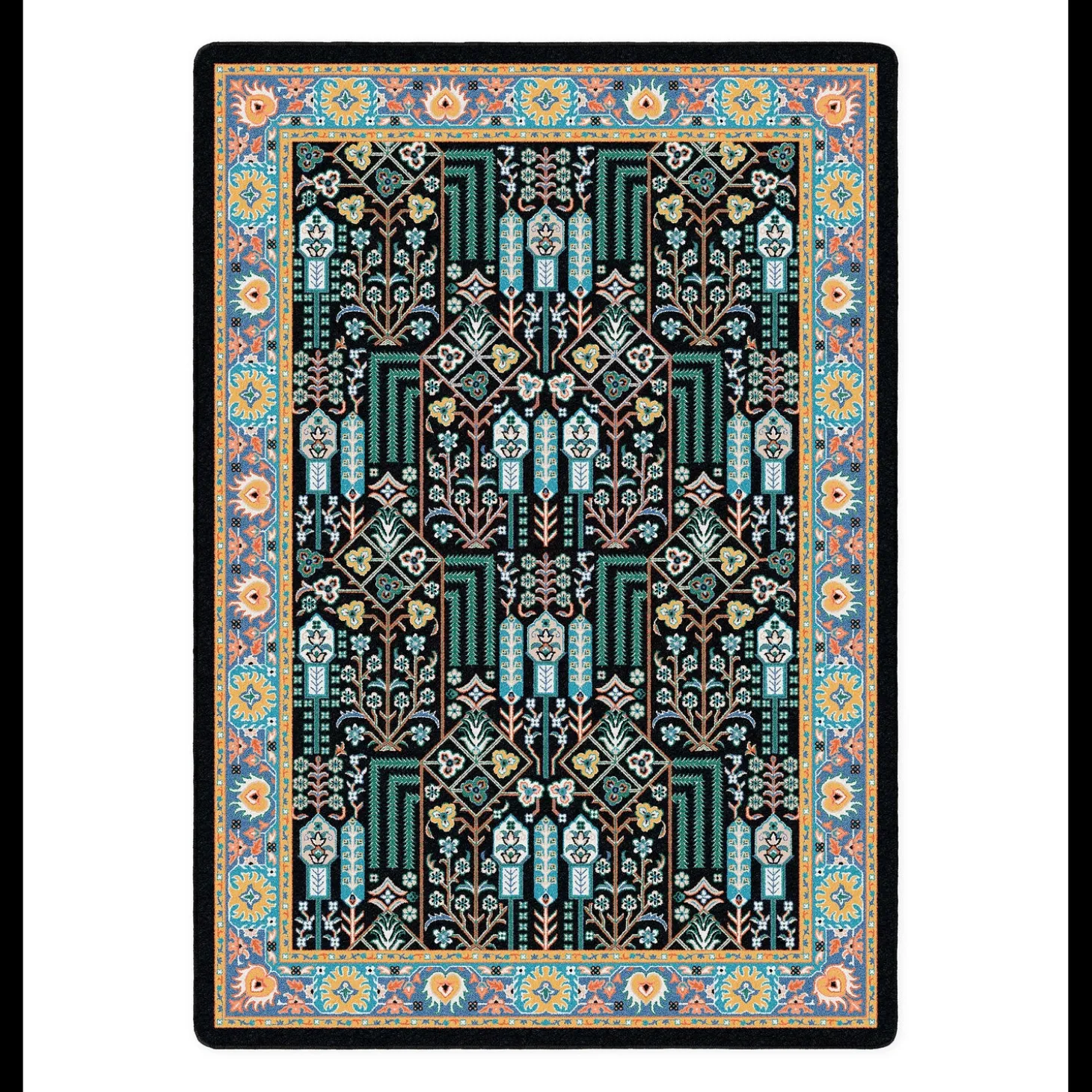 Area Rugs>Plow & Hearth Mount Joy Area Rug With EnduraStran Construction, 5' x 8'