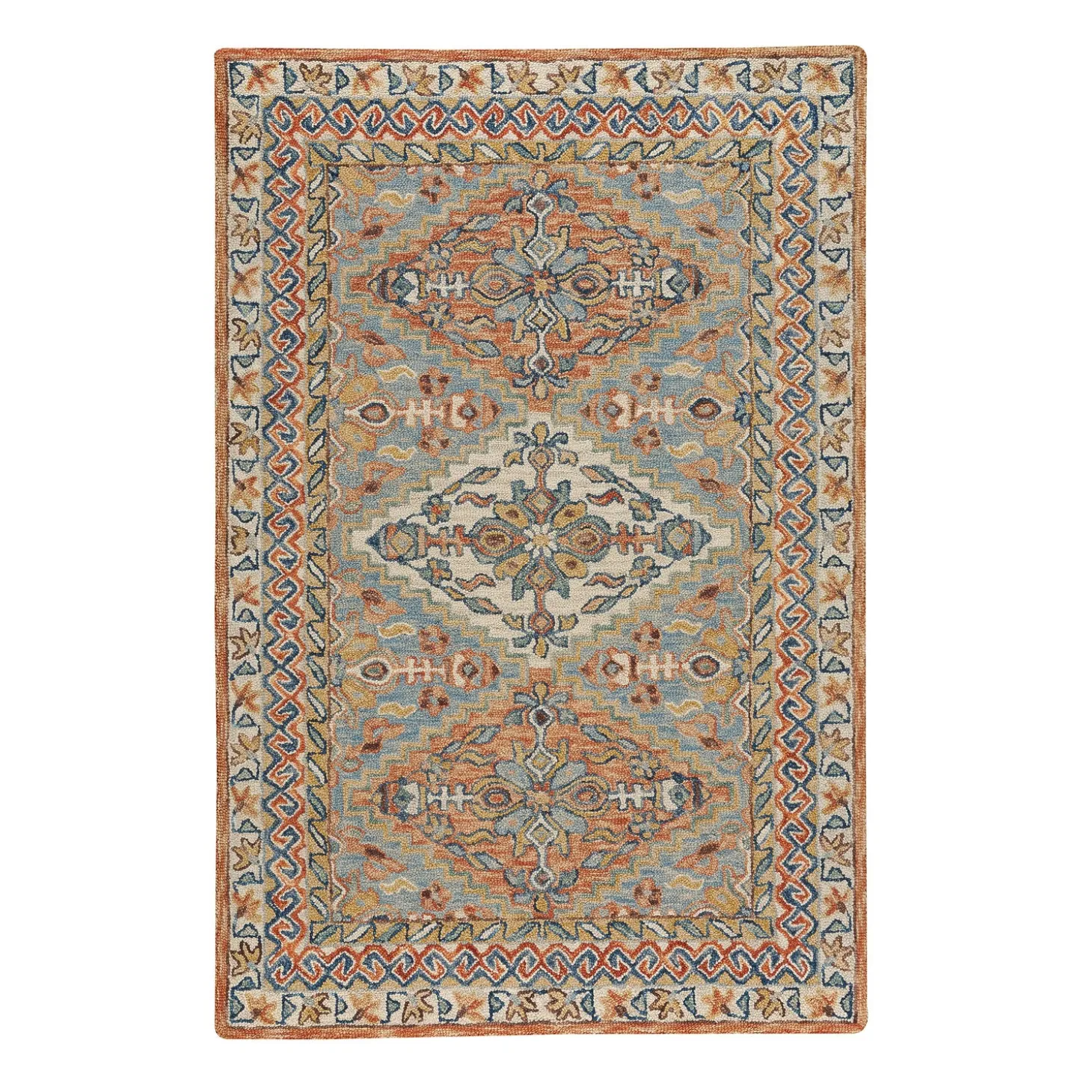 Area Rugs>Plow & Hearth Mountain Sunset Wool Rug, 10' x 14'