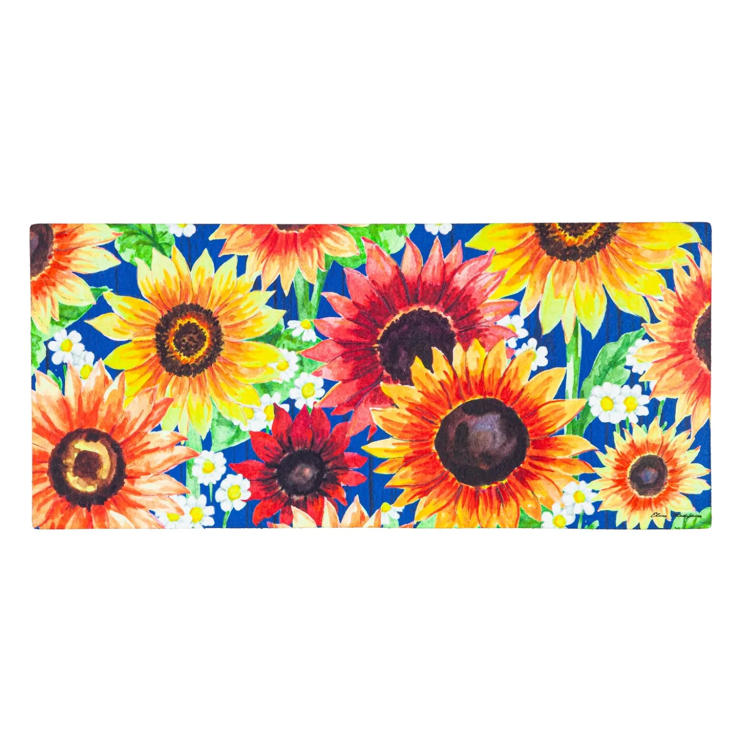 Interchangeable Mats>Plow & Hearth Multicolor Fall Sunflowers Sassafras Switch Mat
