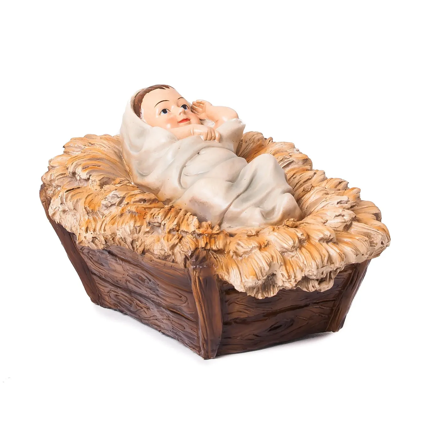 Garden Statues>Plow & Hearth Nativity Set of 3: Mary, Joseph, and Baby Jesus, Full Color