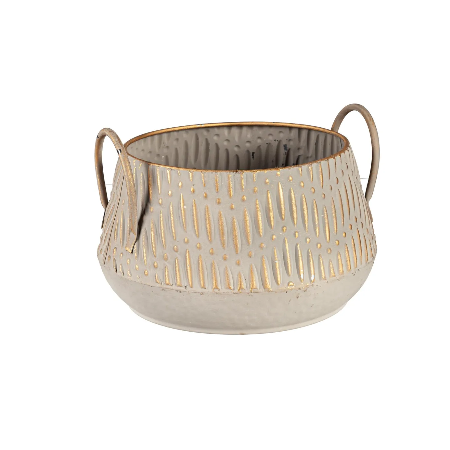 Planters & Plant Stands | Planters & Vases>Plow & Hearth Nesting Multicolor Metal Planters, Set of 3