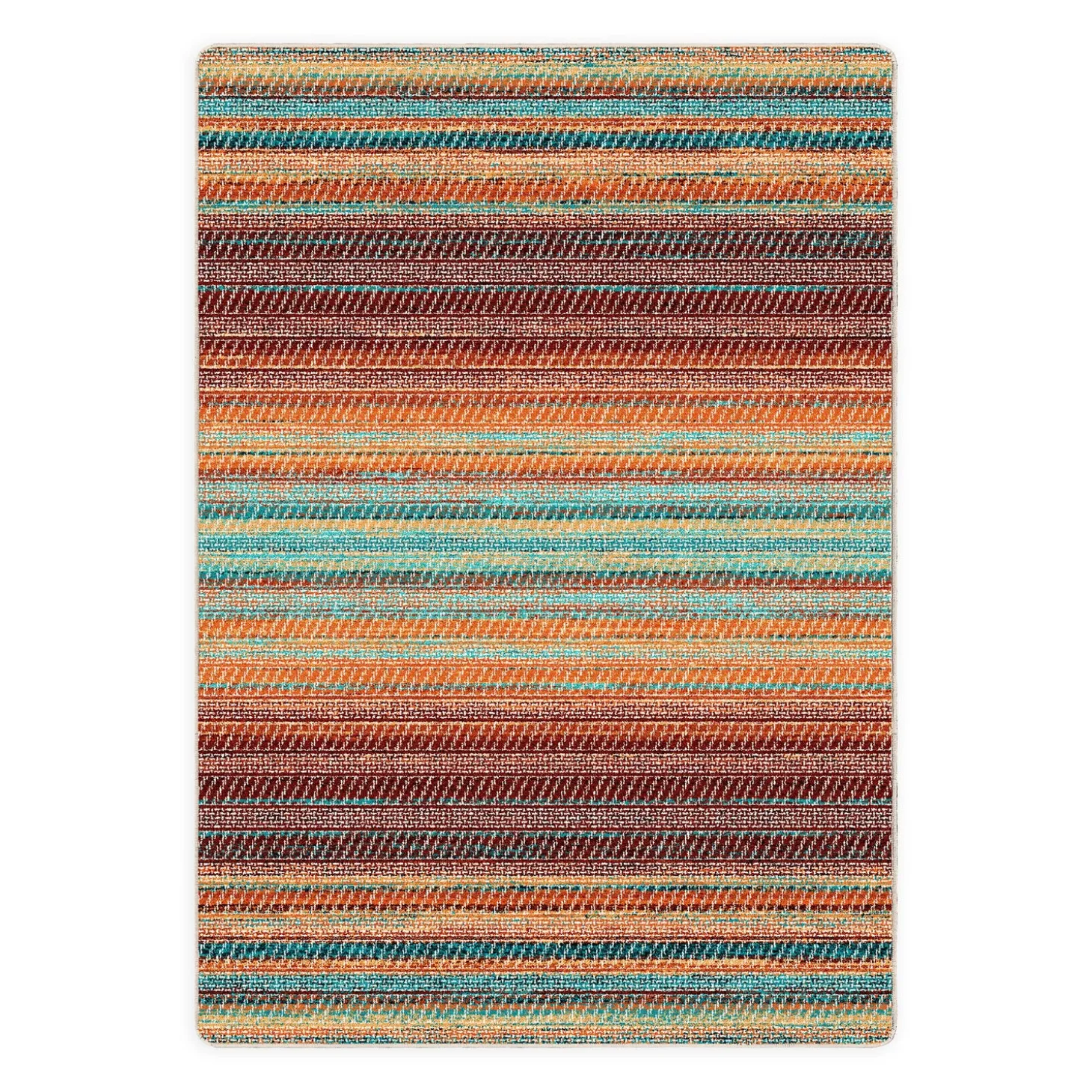 Area Rugs>Plow & Hearth October Stripe Rug, 5' x 8'