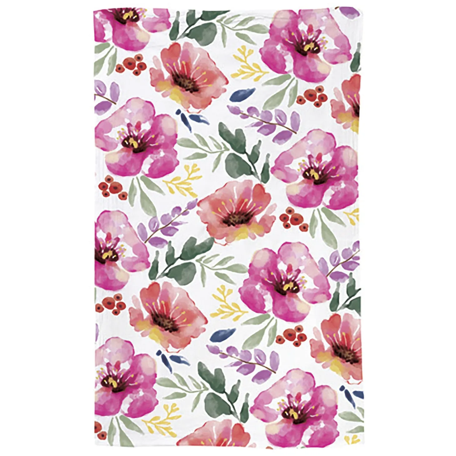 Kitchen Linens>Plow & Hearth Pastels of Nature Quick Dry Kitchen Towel, 18" x 30"