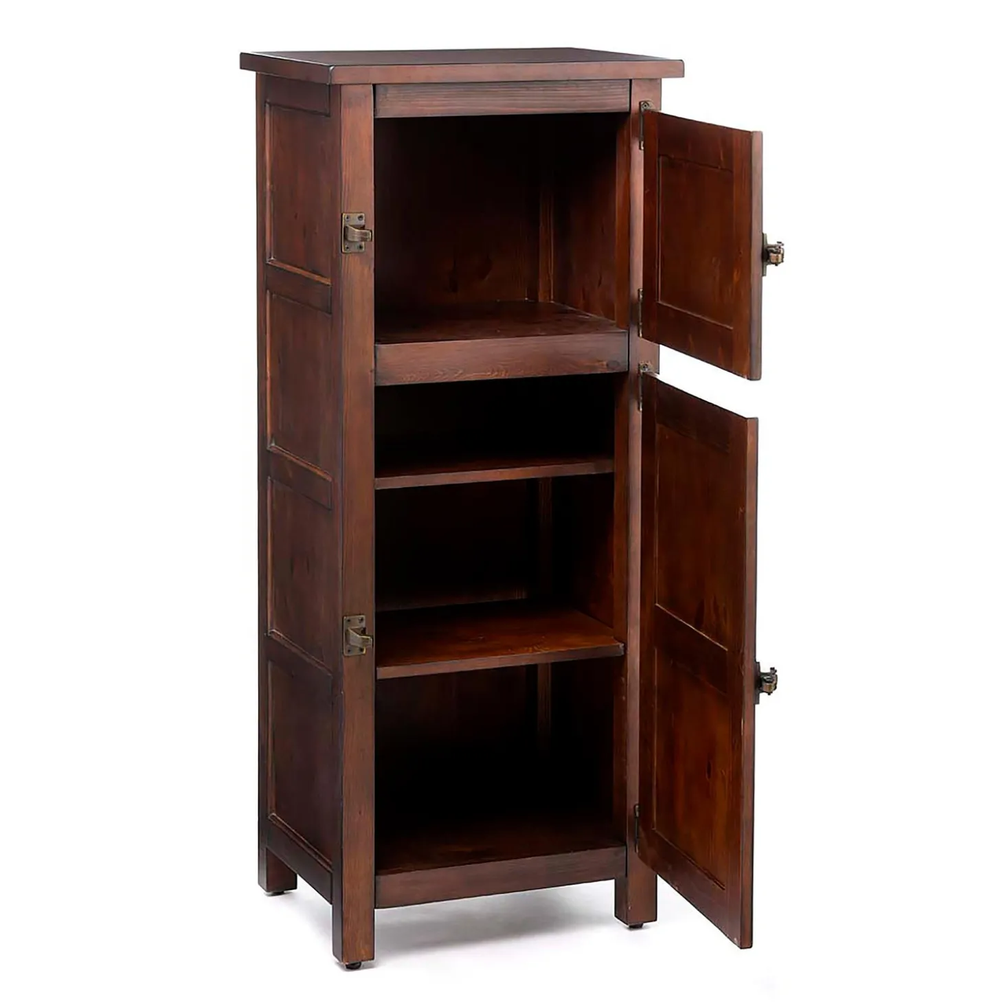 Chests & Storage Cabinets>Plow & Hearth Portland Ice Box Wood Jelly Cabinet with Replica Hardware
