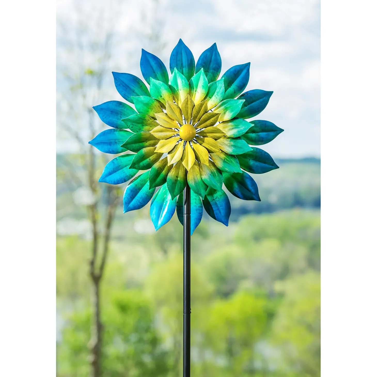 Wind Spinners>Plow & Hearth 75"H Wind Spinner, Oceanic Dimensions