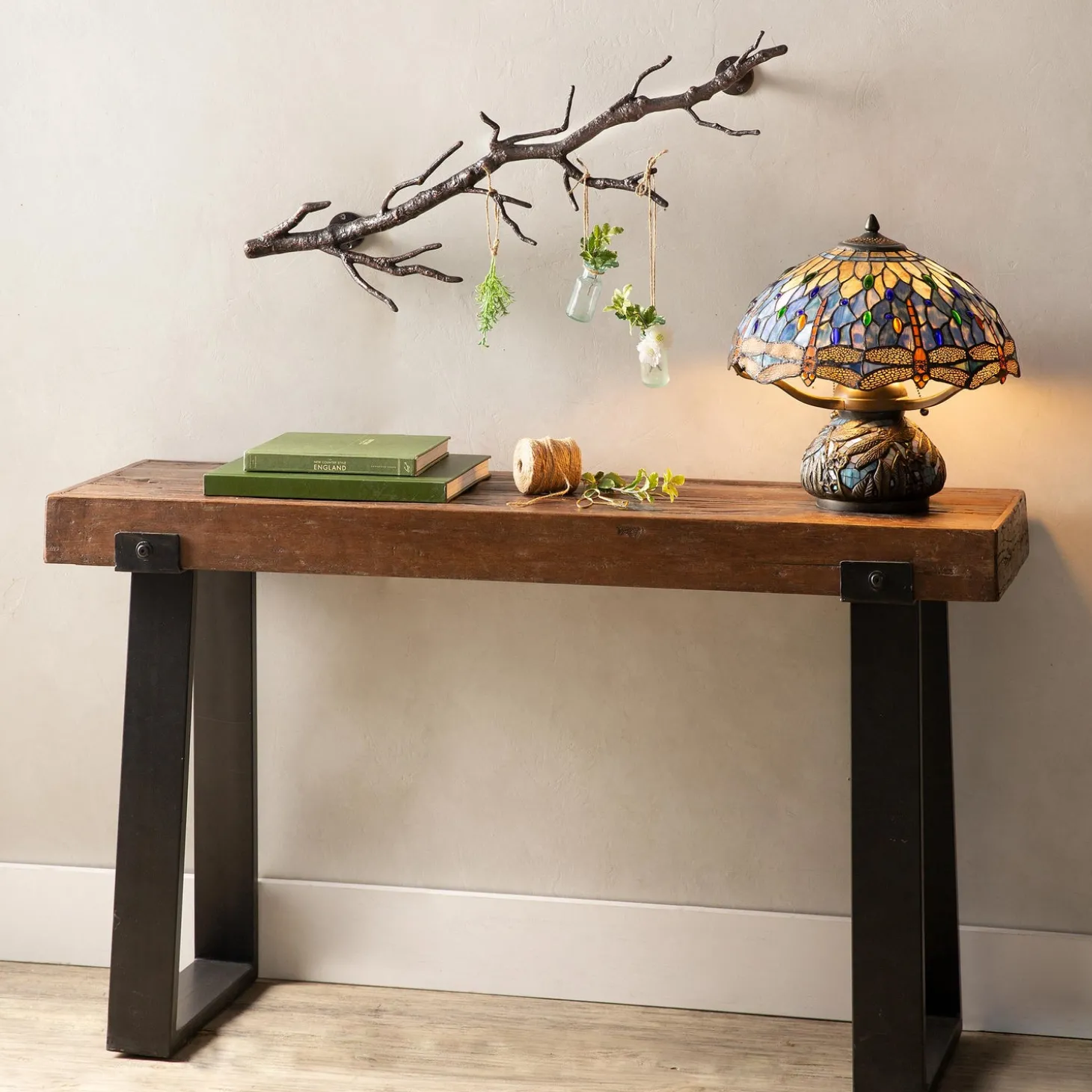 Accent Tables>Plow & Hearth Richland Indoor/Outdoor Reclaimed Wood Console Table