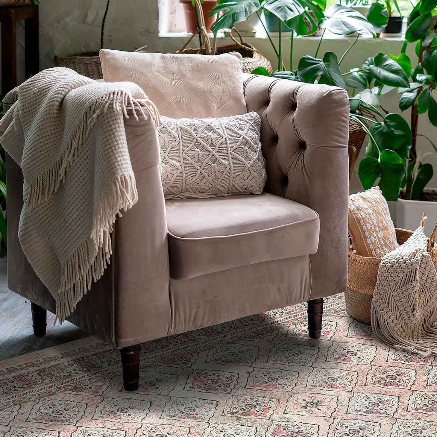 Area Rugs>Plow & Hearth Rosalind EnduraStran® Rug, 7'8" x 10'9" Vintage