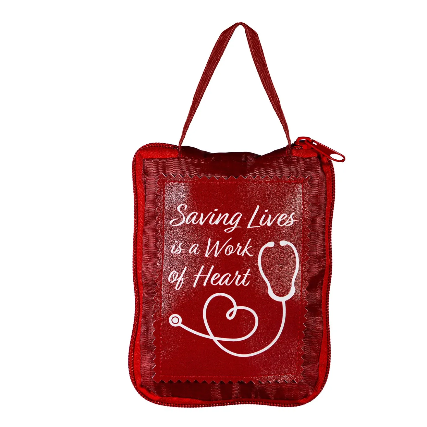 Travel Cups>Plow & Hearth Saving Lives is a Work of Heart Ceramic Perfect Cup and Compact Tote Giftset, 17oz, Gift Box