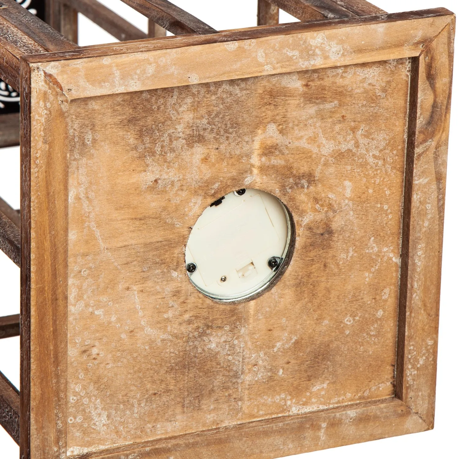 Candles & Lanterns>Plow & Hearth Set of 3 Nested Wood and Metal Lanterns w LED Candle