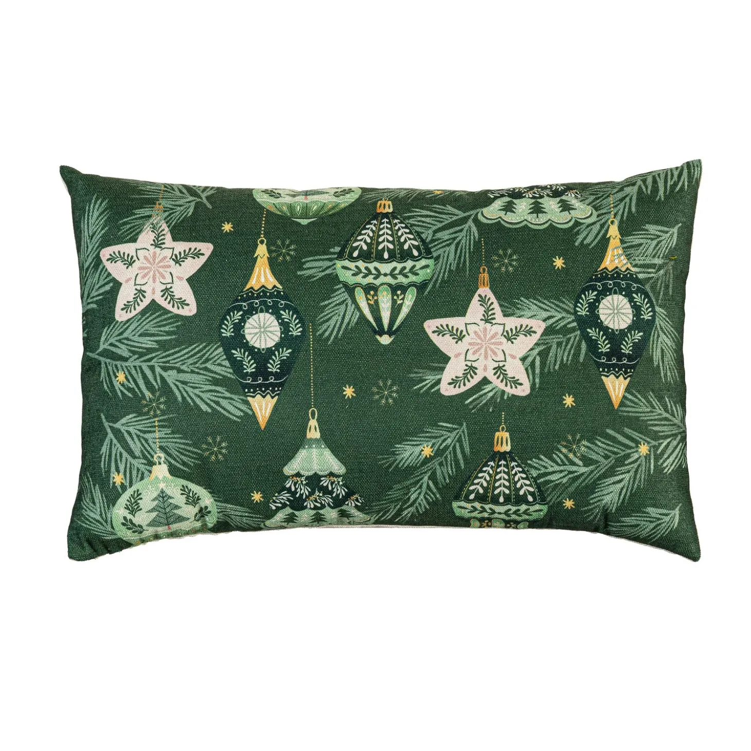 Decorative Pillows>Plow & Hearth Shades of Green Throw Pillow Lumbar Pillow, 16"L x 10.5"H