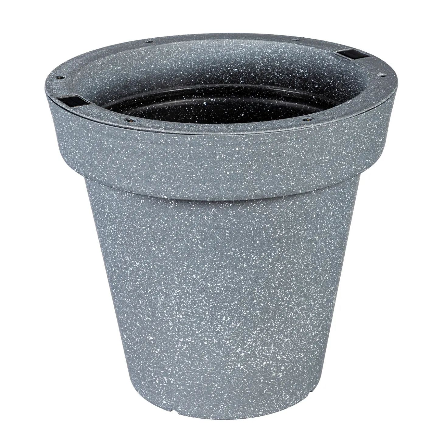Solar Accents | Planters & Plant Stands>Plow & Hearth Solar Stone Planter