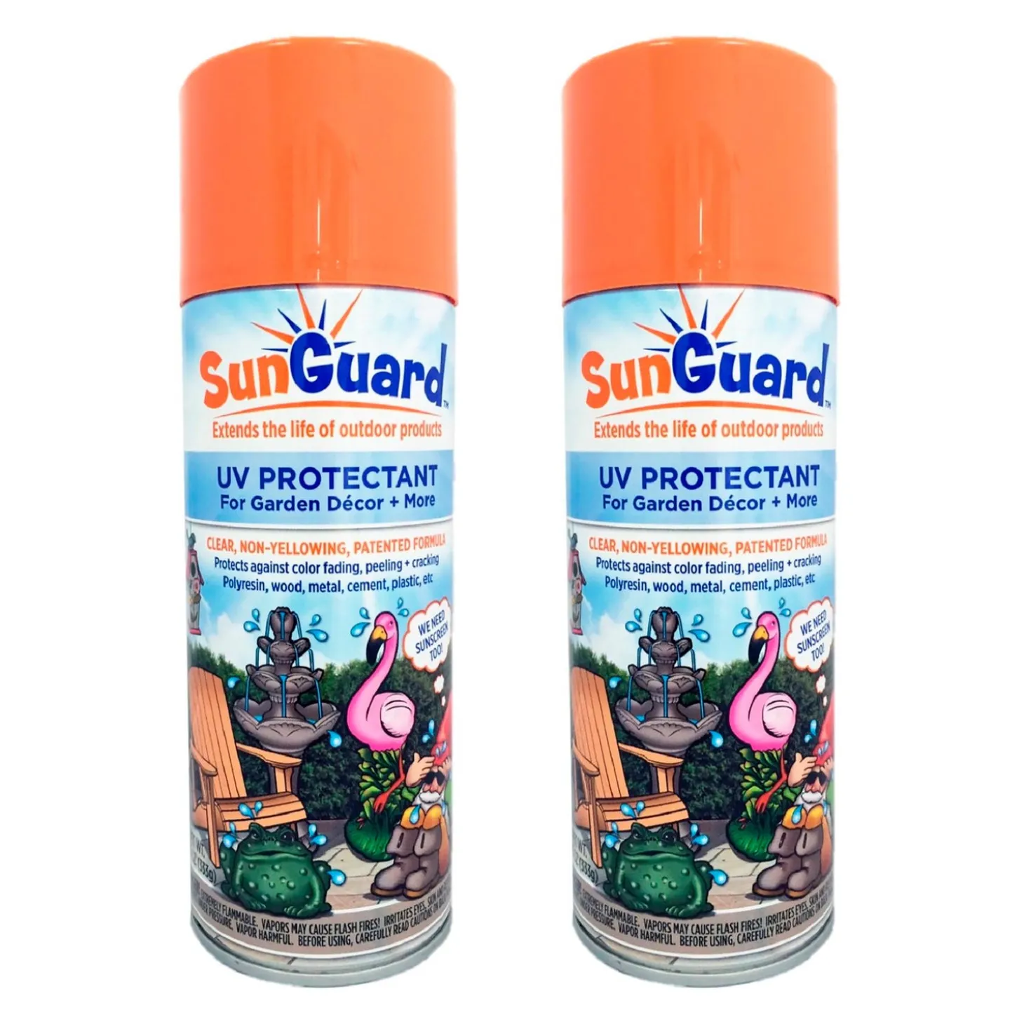 Wind Spinners | Garden Statues>Plow & Hearth SunGuard UV Protectant Spray for Outdoor Decor, 2-Pack
