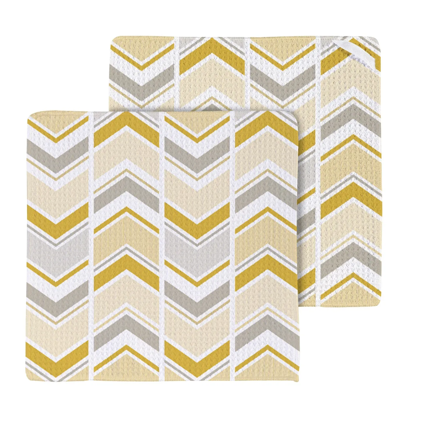 Kitchen Linens>Plow & Hearth Sunrays Quick Dry Dish Cloth, Set of 3, 10" x 10"