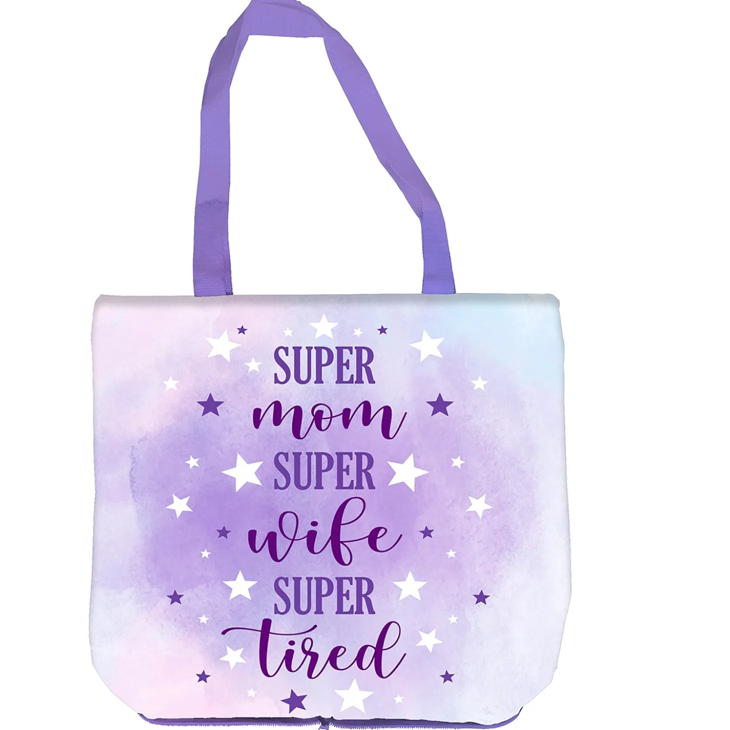 Travel Cups>Plow & Hearth Super Mom Super Wife Super Tired Ceramic Perfect Cup and Compact Tote Giftset, 17oz, Gift Box