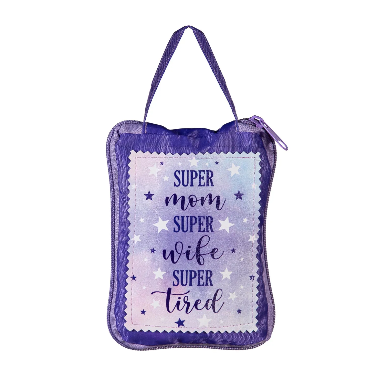 Travel Cups>Plow & Hearth Super Mom Super Wife Super Tired Ceramic Perfect Cup and Compact Tote Giftset, 17oz, Gift Box
