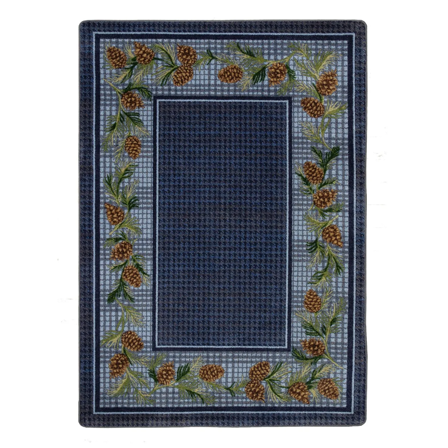 Area Rugs>Plow & Hearth Sweetwater Pine Plaid EnduraStran Area Rug, 2'1" x 7'8" Runner