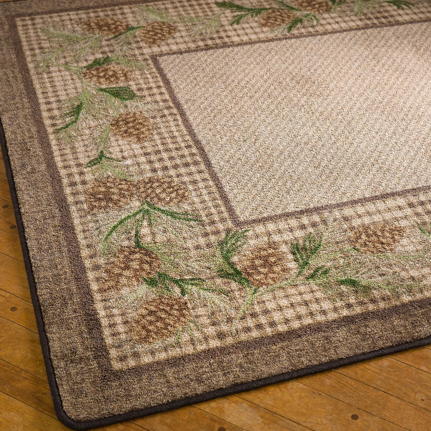 Area Rugs>Plow & Hearth Sweetwater Pine Plaid EnduraStran Area Rug, 2'1" x 7'8" Runner