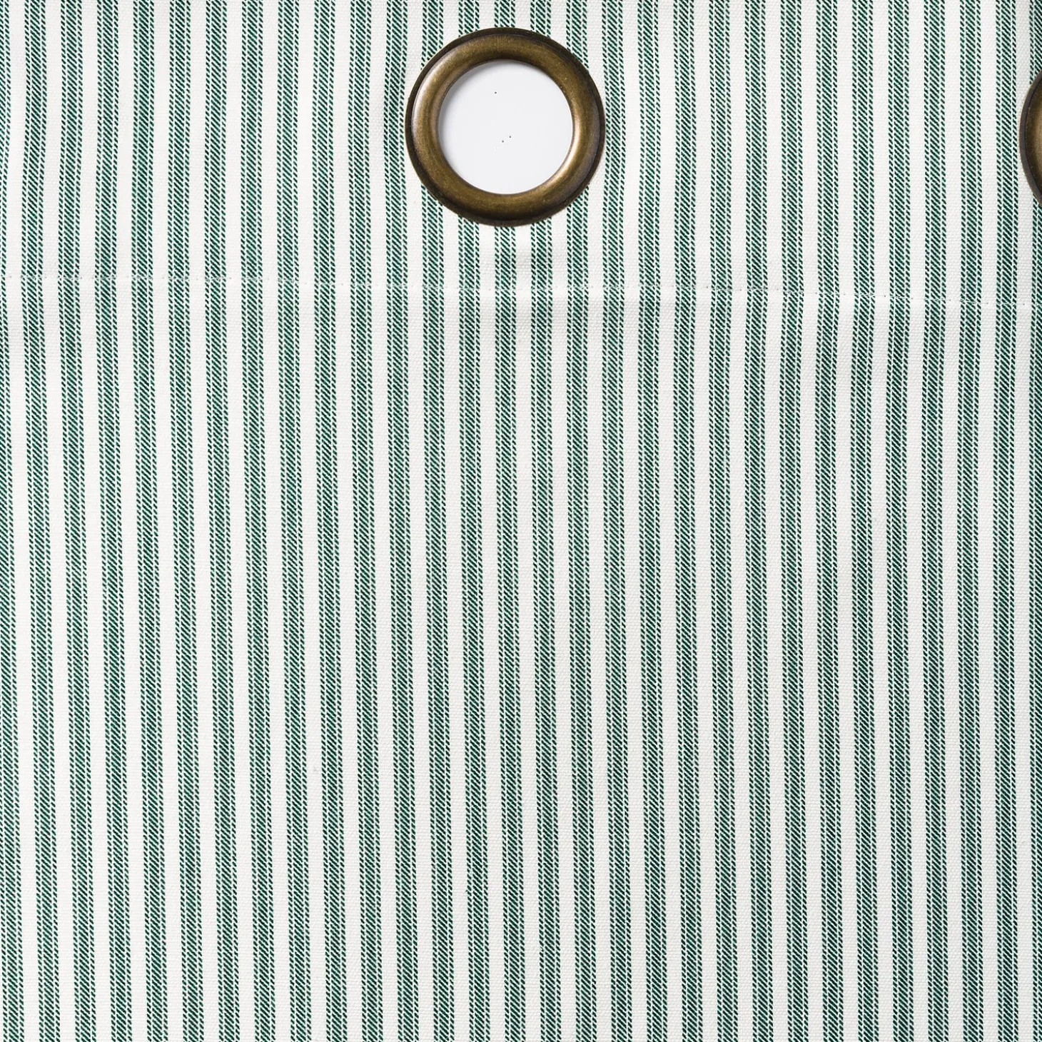 Curtain Panels>Plow & Hearth Thermalogic Insulated Ticking Stripe Grommet Top Curtain Pair, 84"L Double-Width
