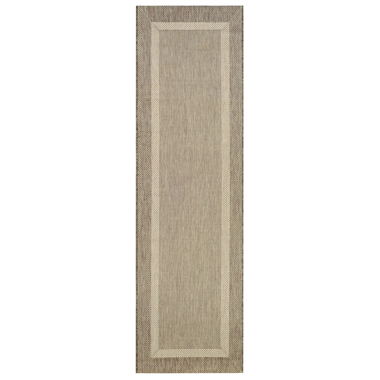 Area Rugs>Plow & Hearth Veranda Framework Indoor/Outdoor Polypropylene Rug, 2'3" x 11'9" Runner