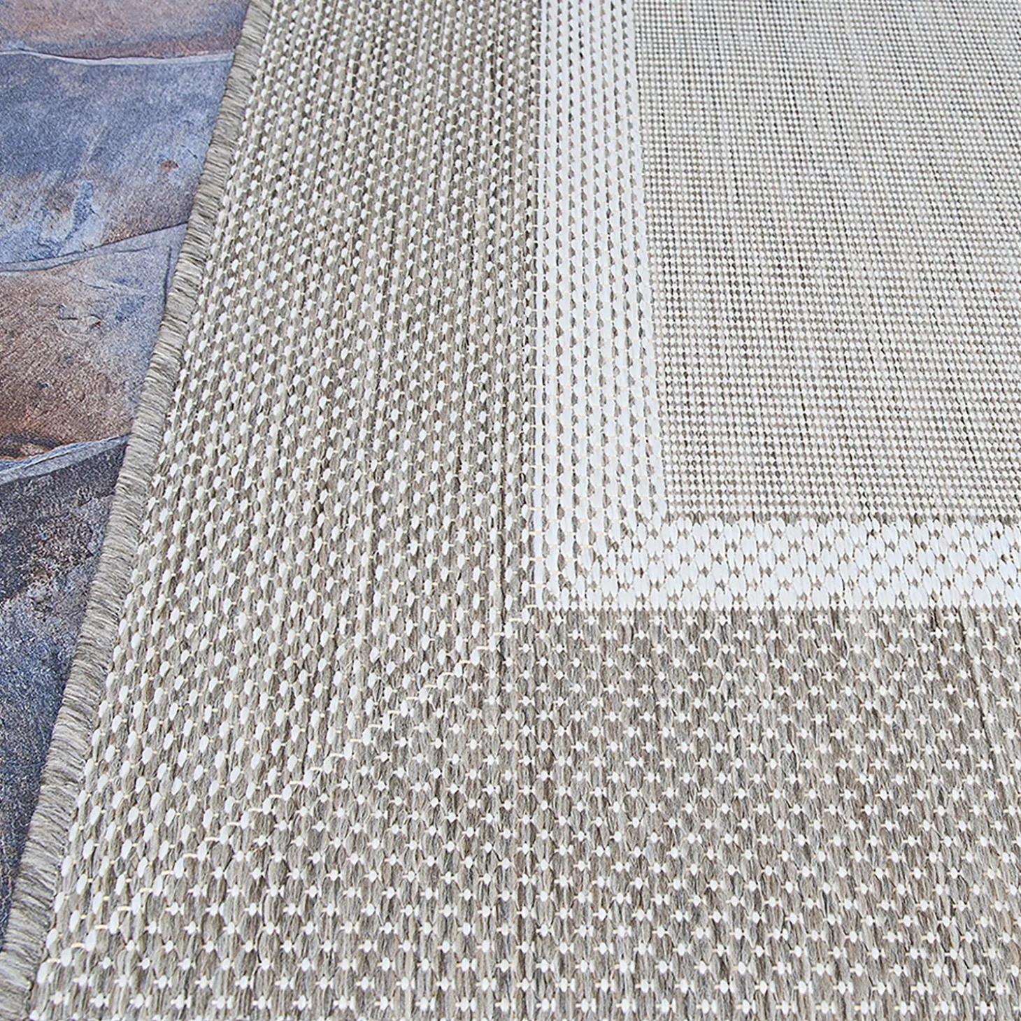 Area Rugs>Plow & Hearth Veranda Framework Indoor/Outdoor Polypropylene Rug, 2'3" x 11'9" Runner