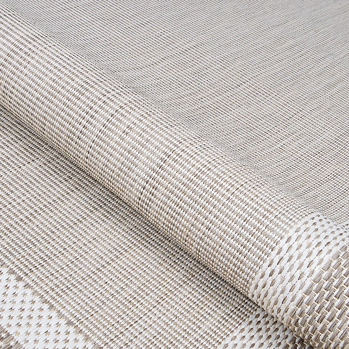 Area Rugs>Plow & Hearth Veranda Framework Indoor/Outdoor Polypropylene Rug, 2'3" x 11'9" Runner