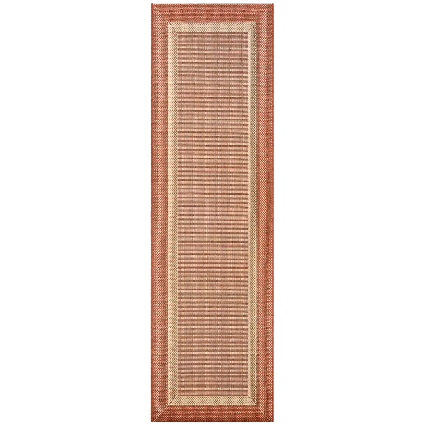 Area Rugs>Plow & Hearth Veranda Framework Indoor/Outdoor Polypropylene Rug, 2'3" x 11'9" Runner