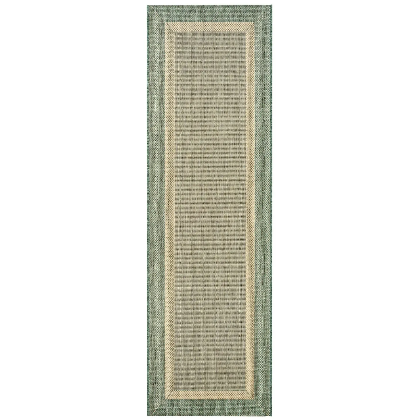 Area Rugs>Plow & Hearth Veranda Framework Indoor/Outdoor Polypropylene Rug, 2'3" x 11'9" Runner
