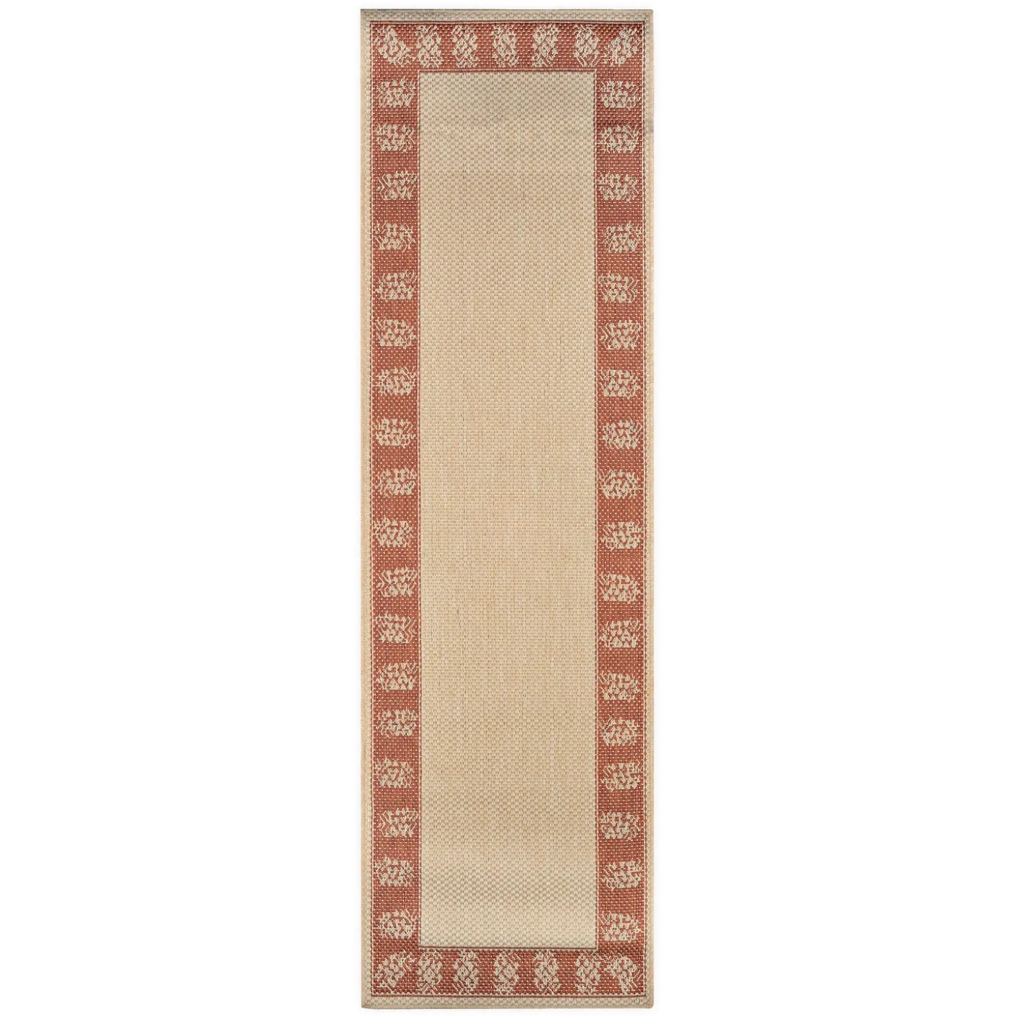 Area Rugs>Plow & Hearth Veranda Pineapple Indoor/Outdoor Polypropylene Rug, 3'9" x 5'5"