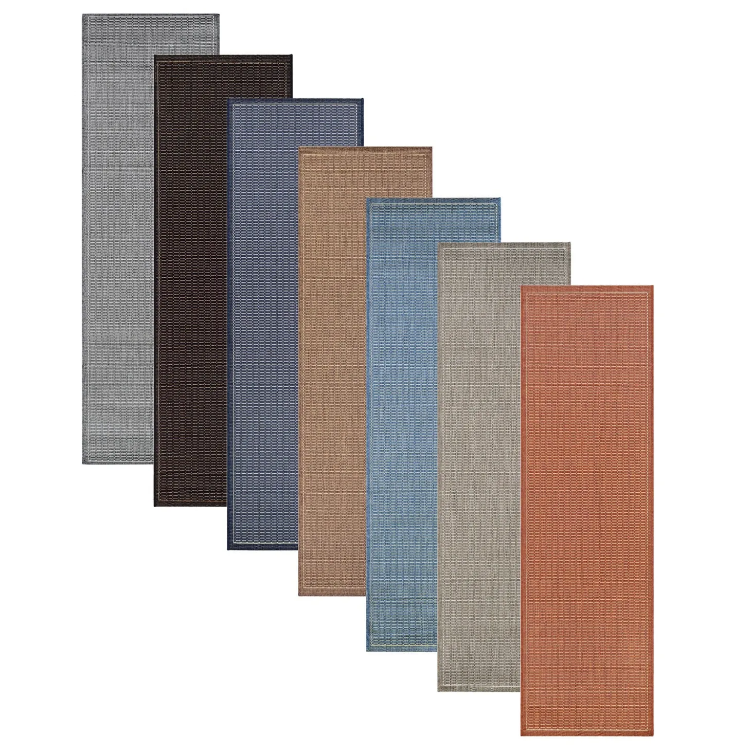 Area Rugs>Plow & Hearth Veranda Textured Indoor/Outdoor Polypropylene Rug, 7'6" x 10'9"