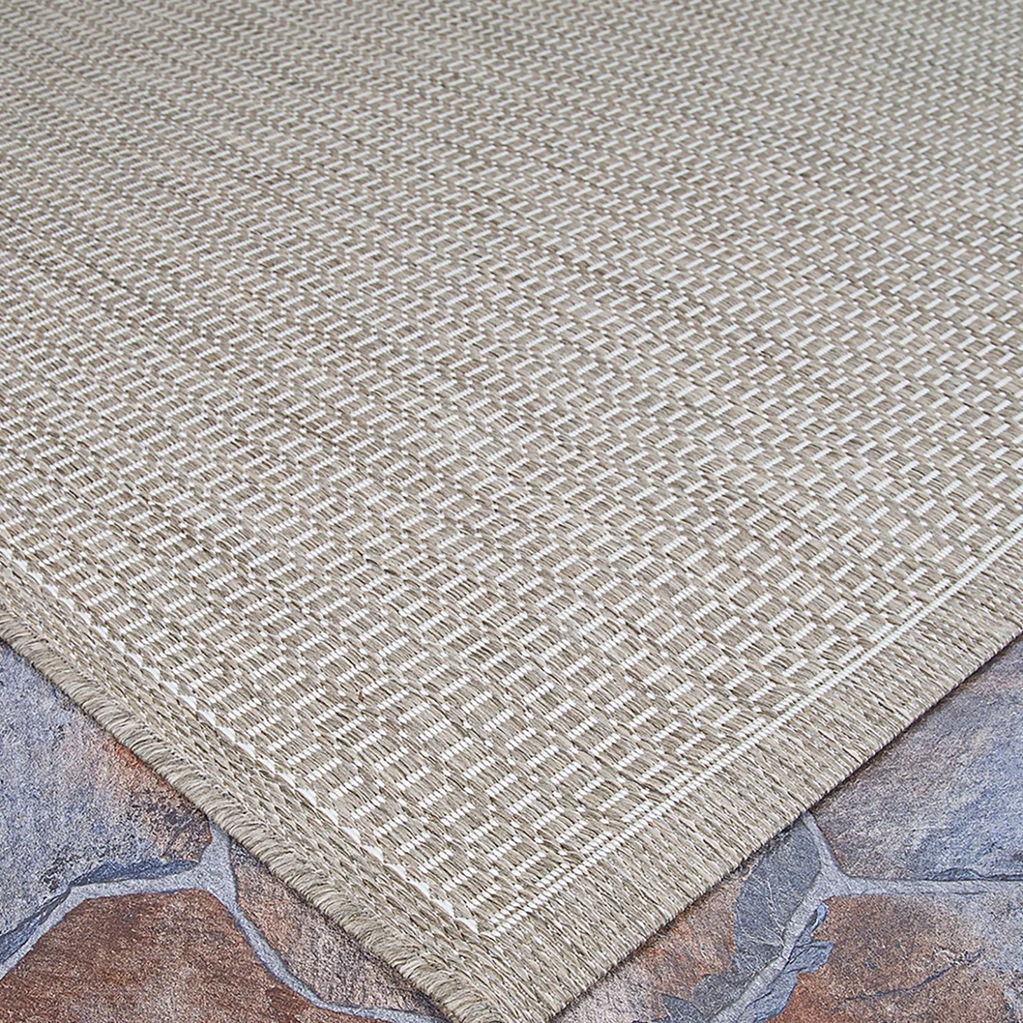 Area Rugs>Plow & Hearth Veranda Textured Indoor/Outdoor Polypropylene Rug, 7'6" x 10'9"