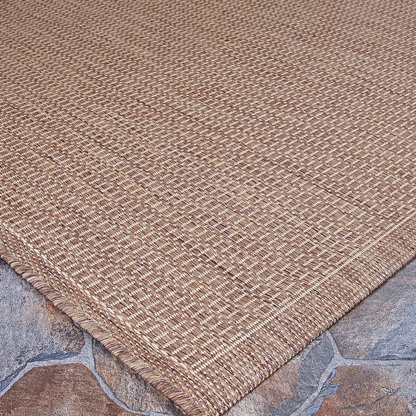 Area Rugs>Plow & Hearth Veranda Textured Indoor/Outdoor Polypropylene Rug, 7'6" x 10'9"