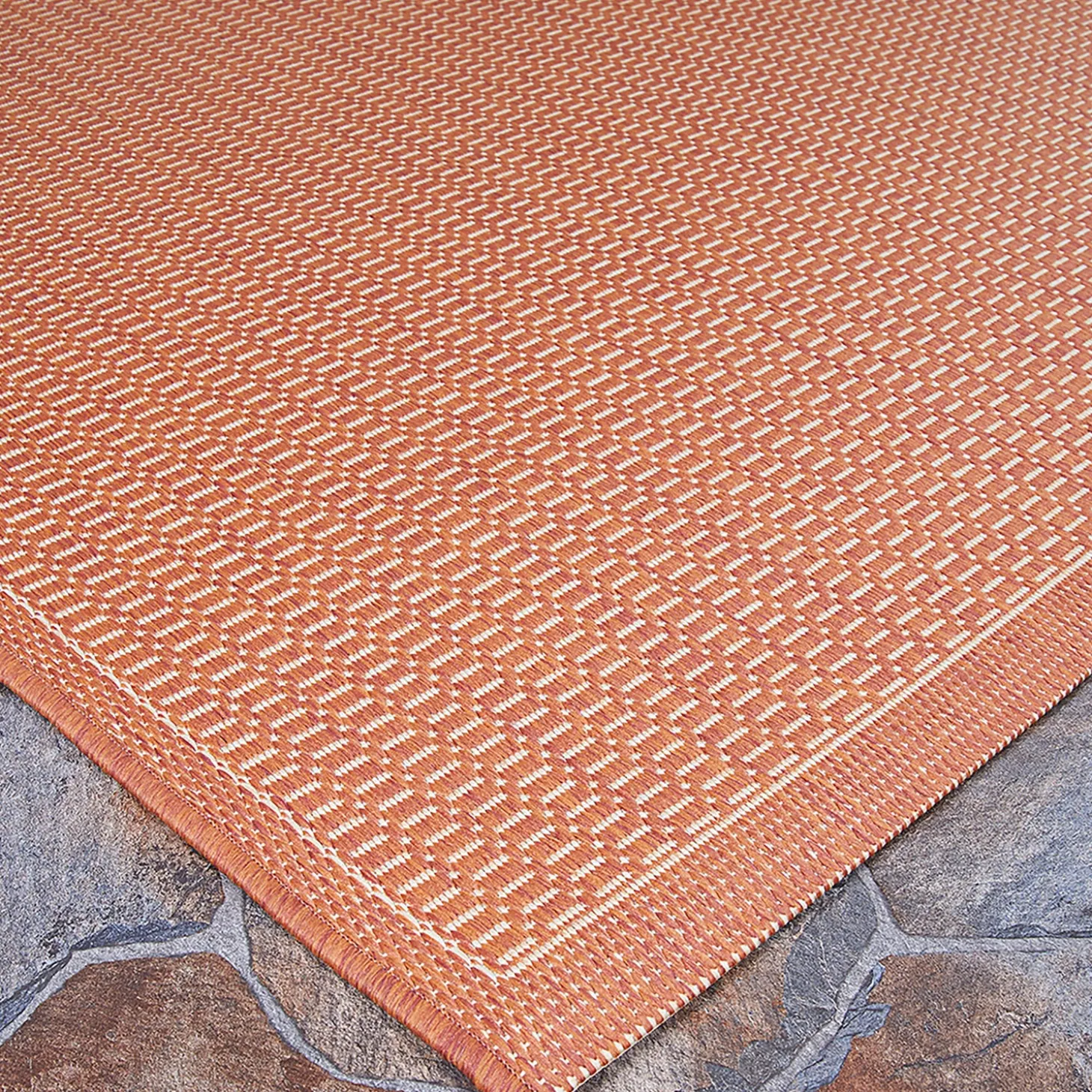 Area Rugs>Plow & Hearth Veranda Textured Indoor/Outdoor Polypropylene Rug, 7'6" x 10'9"