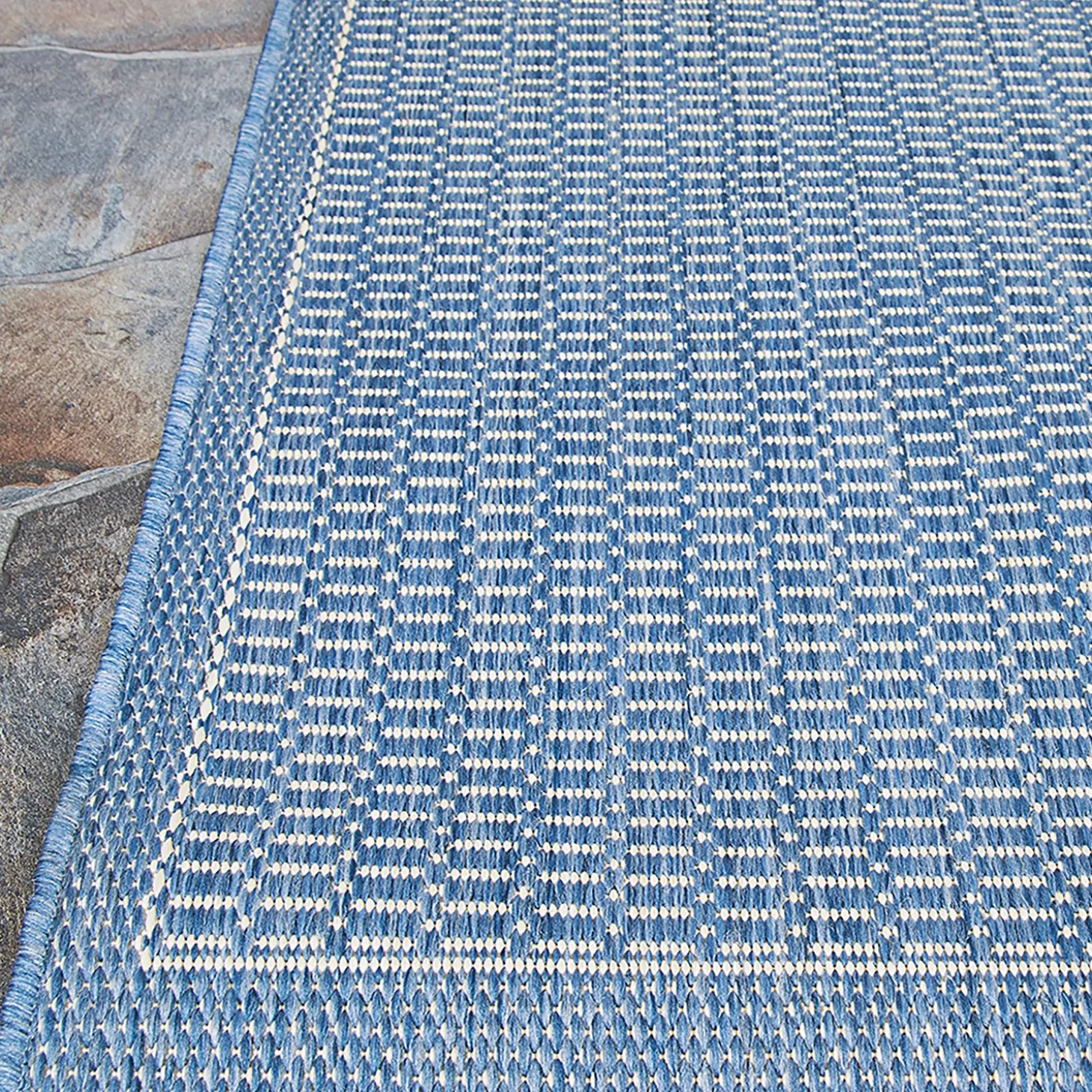 Area Rugs>Plow & Hearth Veranda Textured Indoor/Outdoor Polypropylene Rug, 2'3" x 11'9" Runner
