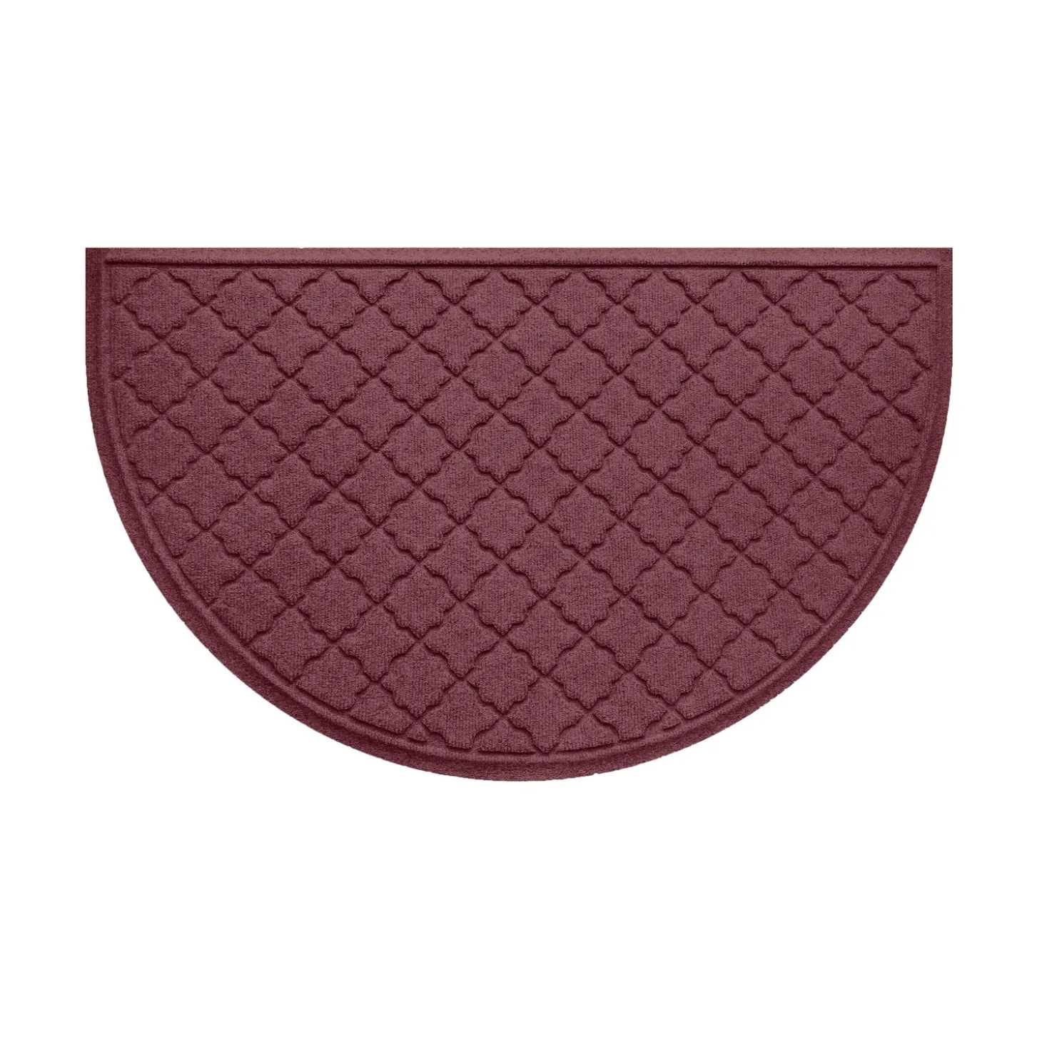 Waterhog Doormats>Plow & Hearth WaterHog Cordova 24"x39" Half Round Indoor Outdoor Doormat