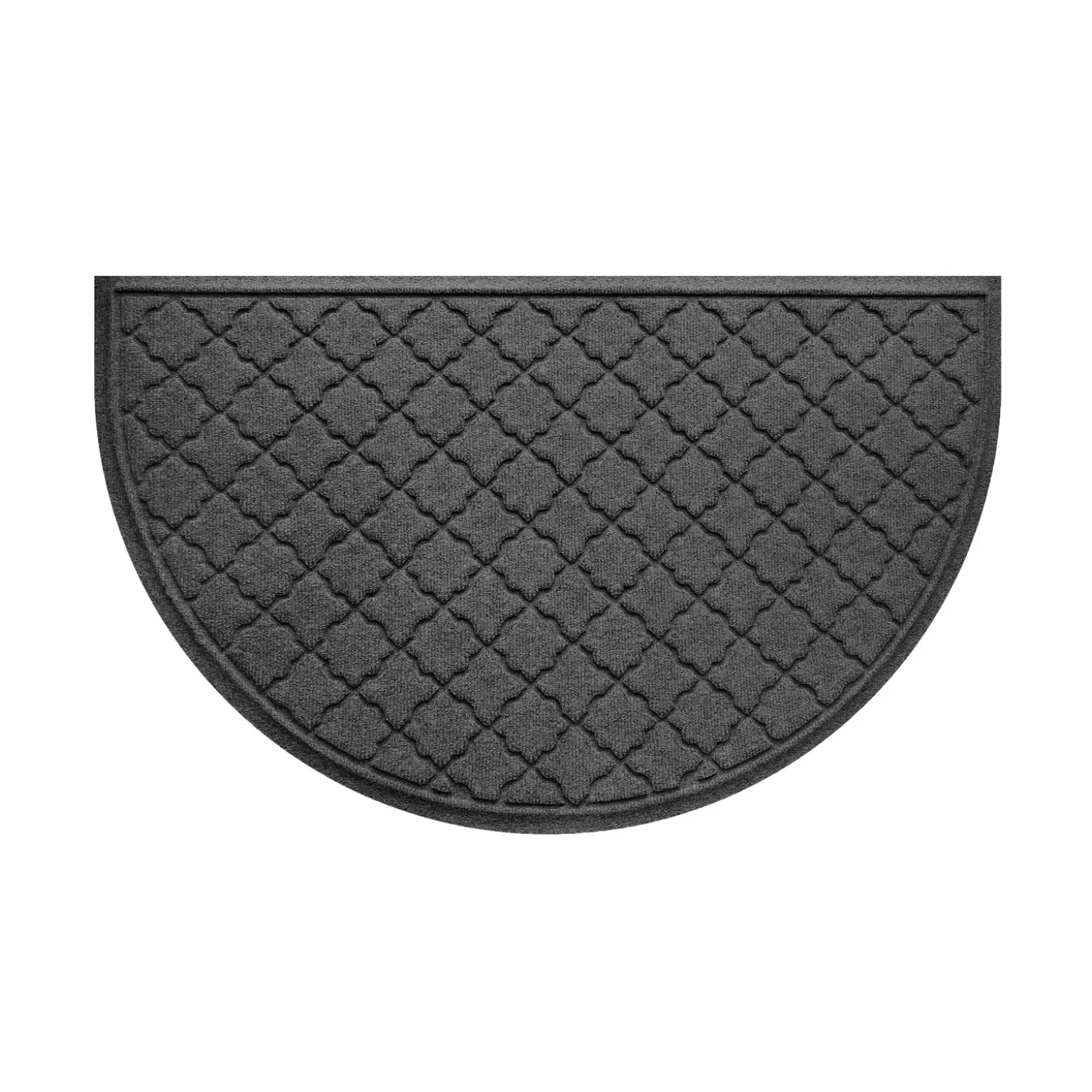 Waterhog Doormats>Plow & Hearth WaterHog Cordova 24"x39" Half Round Indoor Outdoor Doormat