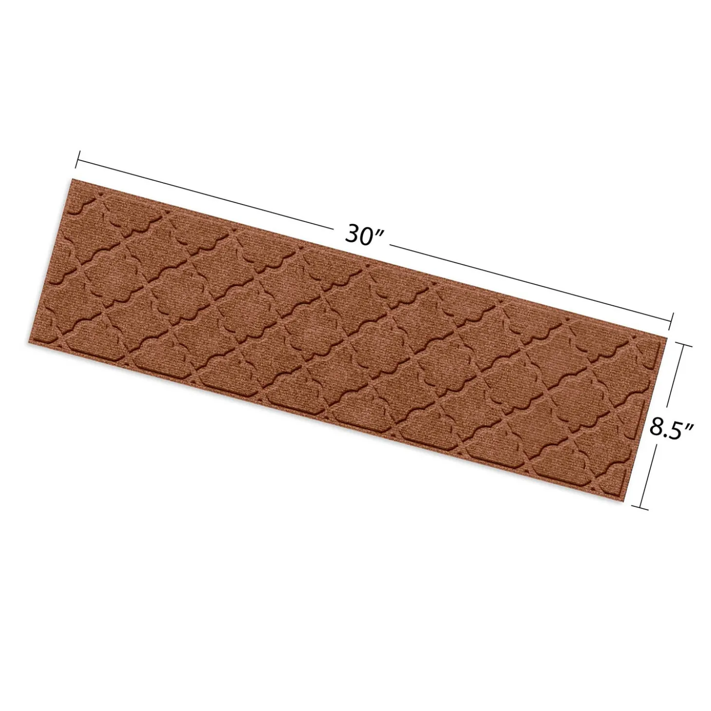 Stair Treads | Waterhog Doormats>Plow & Hearth WaterHog Cordova 8.5"x30" Indoor Outdoor Stair Treads, Set of 4