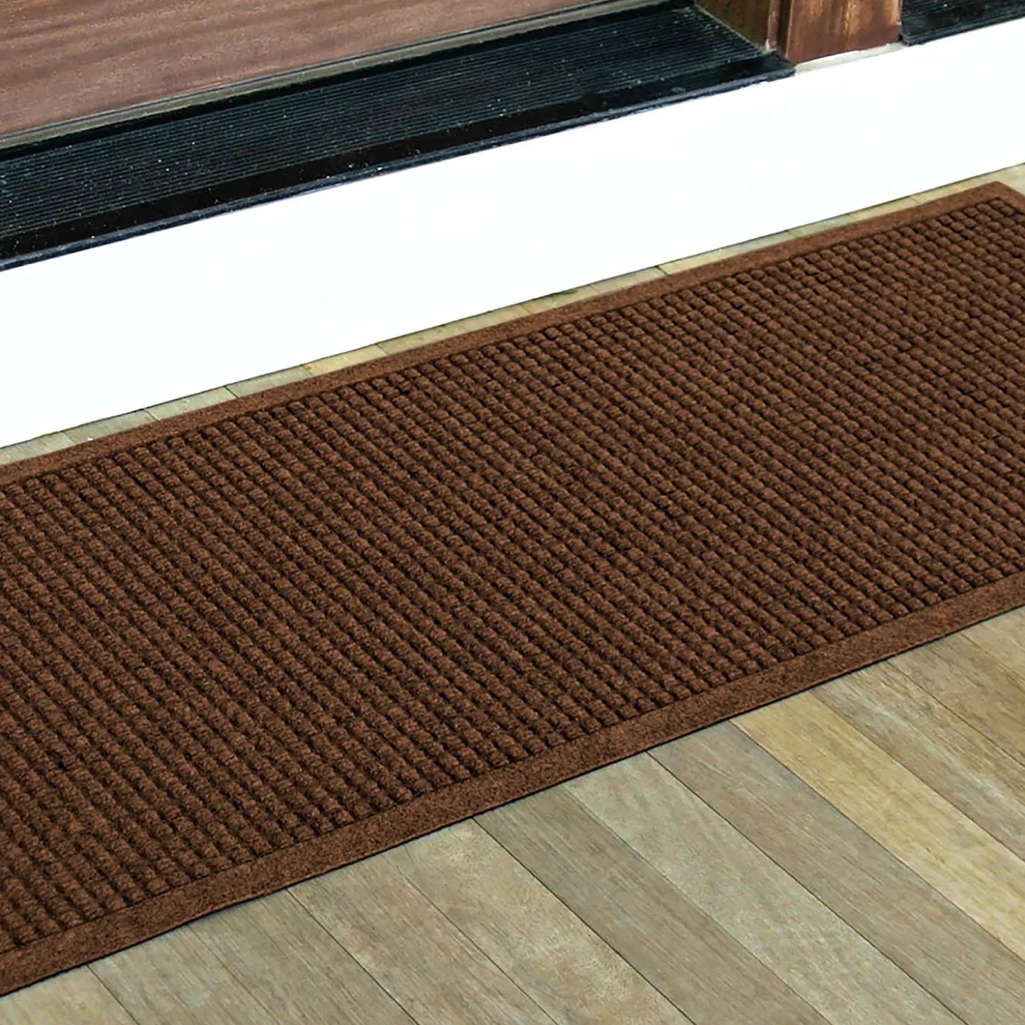 Waterhog Doormats>Plow & Hearth Waterhog Indoor/Outdoor Cubes Doormat, 22" x 60"