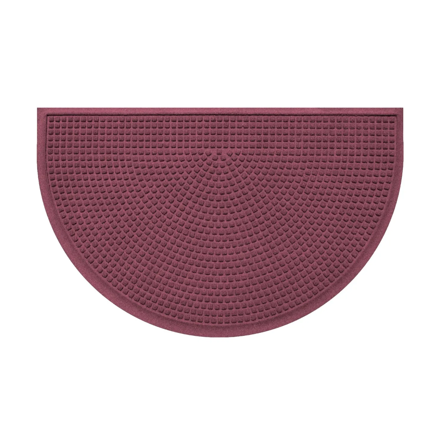 Waterhog Doormats>Plow & Hearth Waterhog Indoor/Outdoor Cubes Half-Round Doormat, 24" x 39"