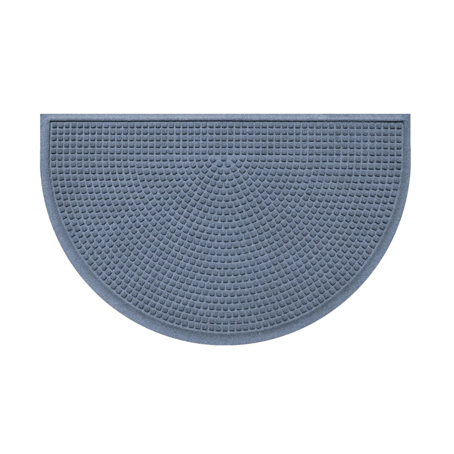 Waterhog Doormats>Plow & Hearth Waterhog Indoor/Outdoor Cubes Half-Round Doormat, 24" x 39"