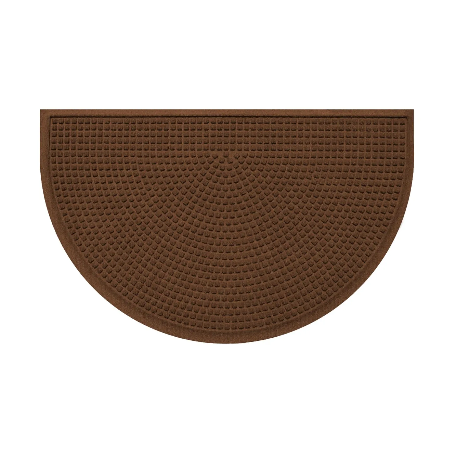 Waterhog Doormats>Plow & Hearth Waterhog Indoor/Outdoor Cubes Half-Round Doormat, 24" x 39"
